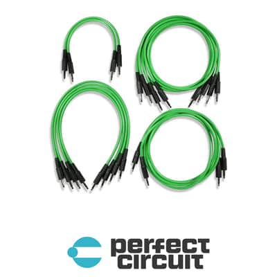 Boredbrain Music Essential 12-Pack Patch Cable Pack (Slime Green)