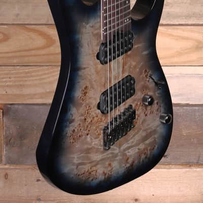 Ibanez RGMS7PB 7-String Multi-Scale Electric Guitar Cosmic Blue Starburst image 2