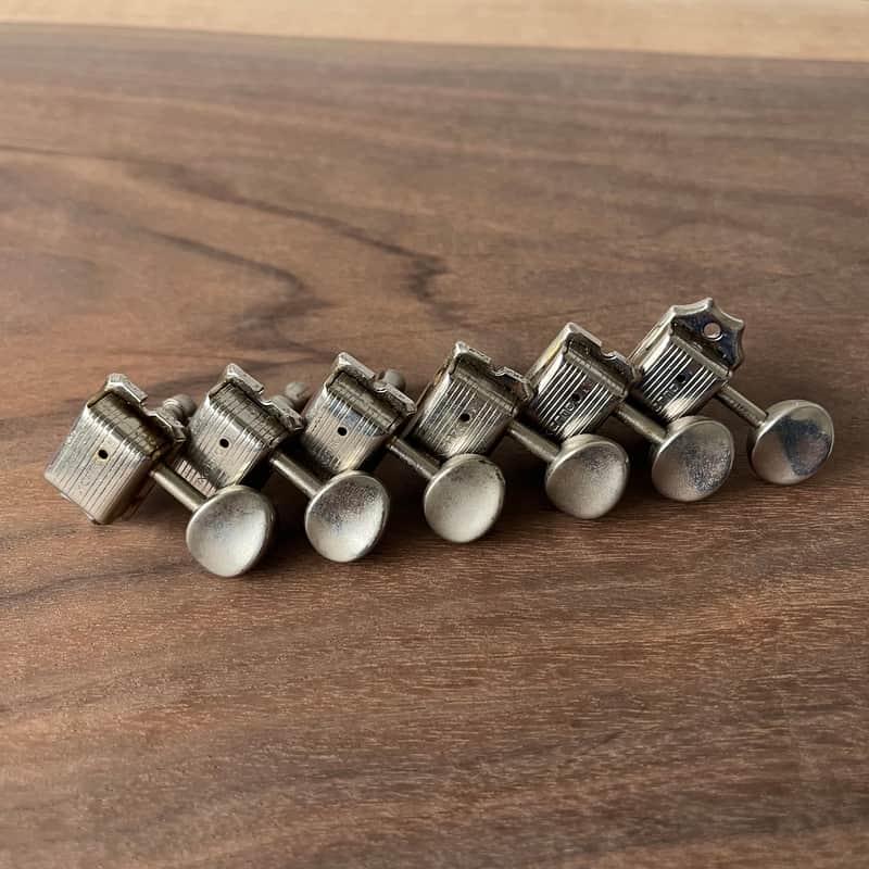 6-in-line Deluxe Tuner Set With Pin - Nickel image 1