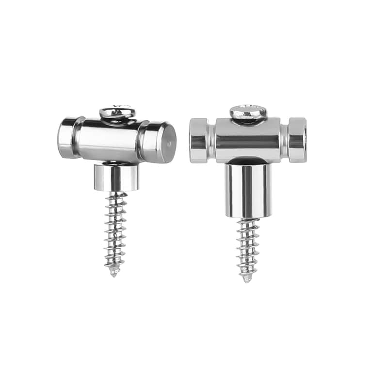 Roller String Trees for Electric & Bass Guitars (Set of 2) - Guitar String Guide, Dampener & Tuner Winder | Chrome Replacement Parts for Strat/Tele Style Guitar & Bass Electronics image 1
