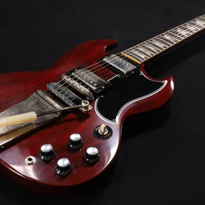 Gibson Custom Shop 1964 SG Standard Reissue w/ Maestro Vibrola VOS Cherry Red - SGSR64VOCHNM1 674 image 3