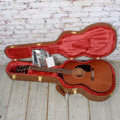 Gibson - LG-2 All Mahogany Faded  - Acoustic-Electric Guitar - Natural - w/ Hardshell Case - x6022 image 14