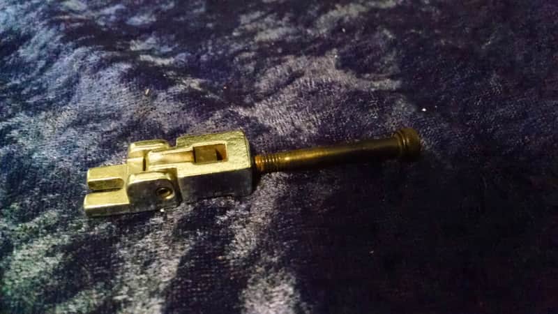 1980s Floyd Rose FRT-7 Tremolo Bridge Saddle Chrome image 1