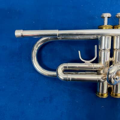 Used Conn USA 100B Bb Silver Trumpet with Conn 7C Mouthpiece & Original Case Just Serviced image 3