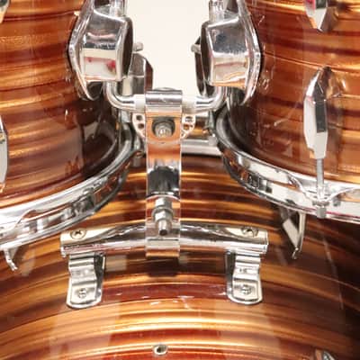 Pearl Tiger Eye Pearl 4pc Drum Kit Set 22/16/13/12" Vintage 1970's MIJ image 3