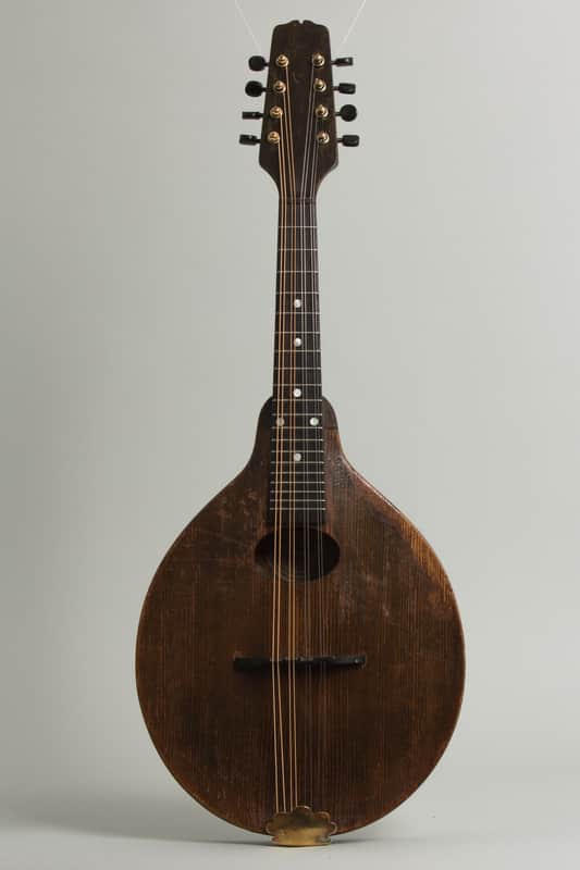Gibson A-Junior Snakehead Carved Top Mandolin (1927), ser. #80820, period black hard shell case. image 1