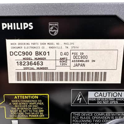 Philips DCC 900 Digital Compact Cassette Recorder Player image 9