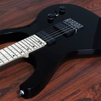 Halo Custom Guitars Octavia 6 String Wide Neck Bare Knuckle Black Hawks Hipshot Fixed Bridge image 3
