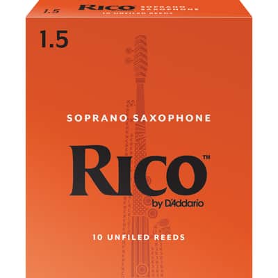 Rico RIA1015 Soprano Saxophone Reeds - Strength 1.5 (10-Pack)