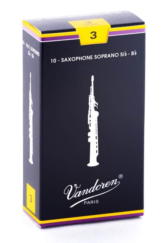 Vandoren SR203 Soprano Sax Traditional Reeds Strength 3 (Box of 10) image 1