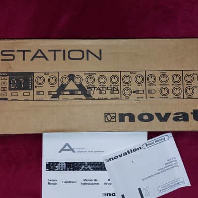 Novation A Station 8-Voice Rackmount Synthesizer 2001 - Blue image 3