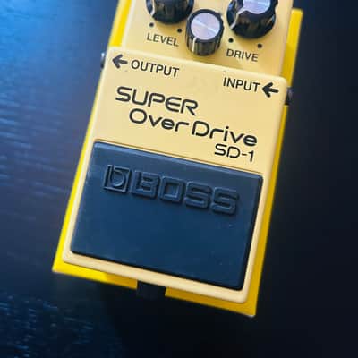 BOSS SD-1 Super OverDrive 1994 Black Label with Box - Vintage Taiwan image 2