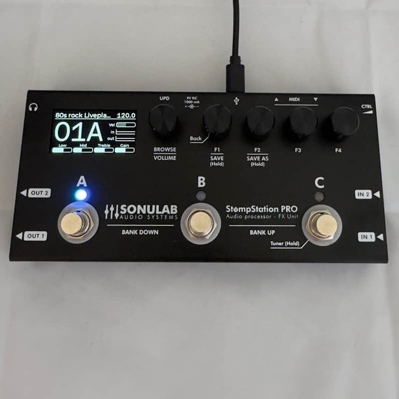 Sonulab StompStation Pro 2026 - Black (MINT) Kemper, Quad Cortex Neural DSP, Nano Cortex, Line6 Helix, AxeFX, ToneX killer image 1