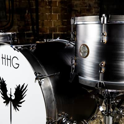 HHG Drums Carbon Steel And Walnut Kit, Brushed Satin Bild 4