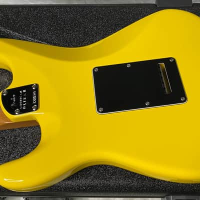 NEW! Fender American Ultra Stratocaster HSS - Dealer Exclusive Limited Edition - Roasted Maple Neck - Graffiti Yellow - In-Stock! 8.2lbs - G0G07070 image 9