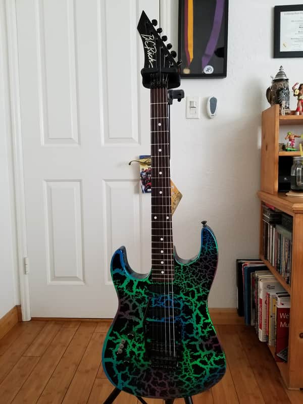 USA LEFT HANDED  B.C. RICH ST III Late 80s Crackle image 1
