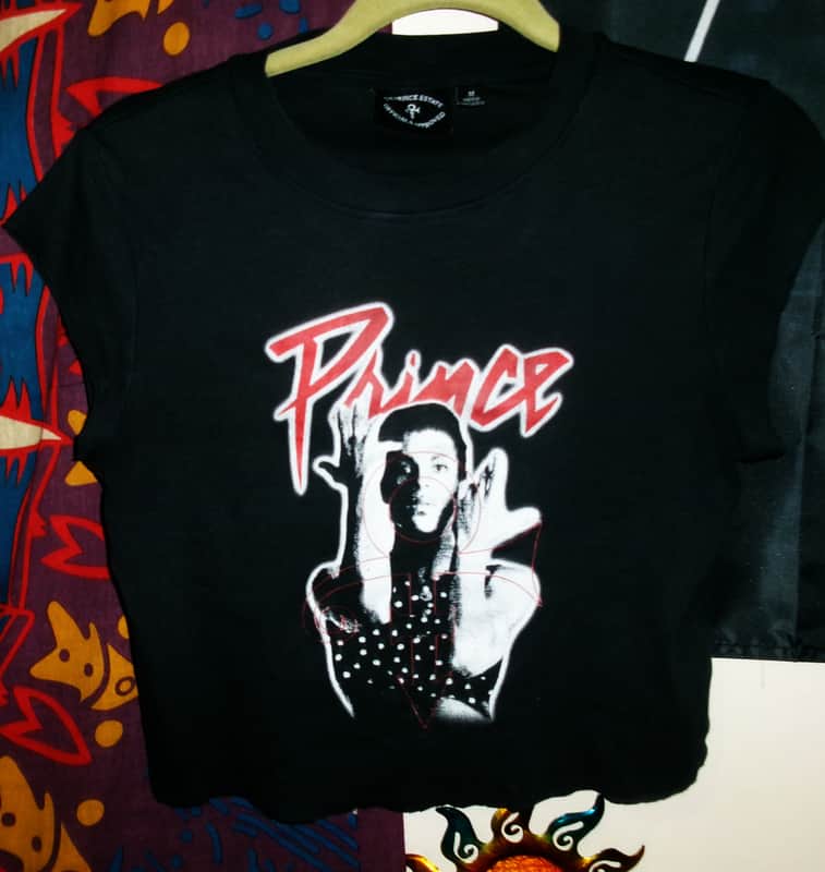 prince parade style art official mdse mediun youth tee - r&b rock purple rain 1999 npg wendy & lisa image 1
