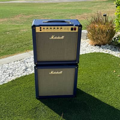 Marshall Studio Classic SC20C "JCM 800 Lead Series" 20-Watt 1x10" Guitar Combo 2020 W/ Matching 1x12 SC112 EXT Cabinet - - Present - Navy Blue Levant image 2