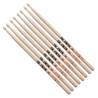 Vic Firth 5B Drum Sticks Hickory 4 Pairs With Coffin Stick Case Offer! image 6