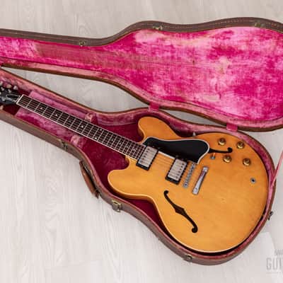 1958 Gibson ES-335 TDN Vintage Semi-Hollow Blonde Thin Top w/ PAFs, Case image 24