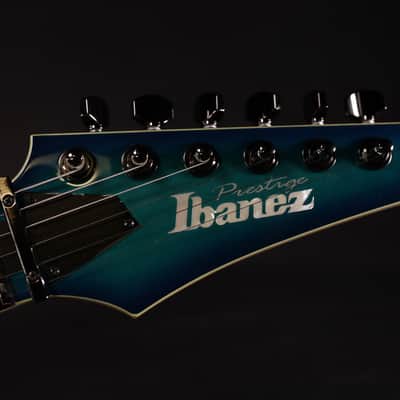MINT Ibanez RG652AHMNGB RG Prestige 6str Electric Guitar w/Case - Nebula Green Burst 327 image 4