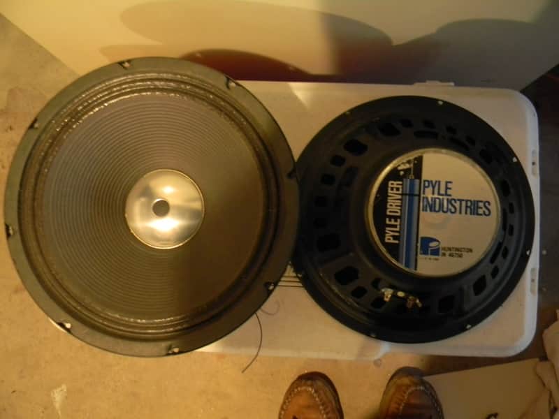 Two '80s vintage Pyle Driver 12 inch guitar speakers -FINAL PRICE REDUCTION! image 1