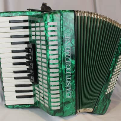 6421 - Green Castiglione Piano Accordion LMM 30 60 image 1