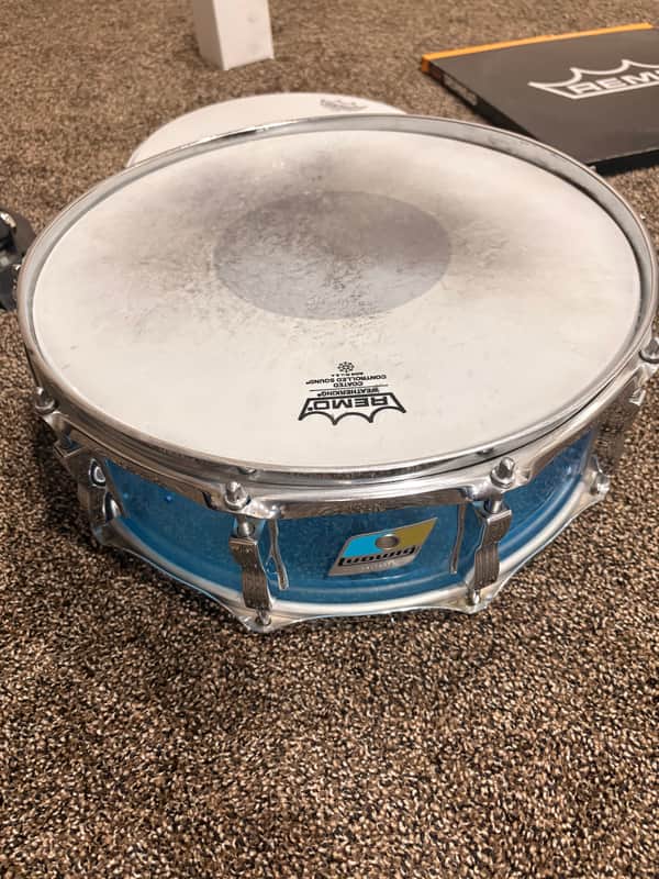 Ludwig Vistalite 70s-early 80s - Blue acrylic (transparent/vistalite) image 1