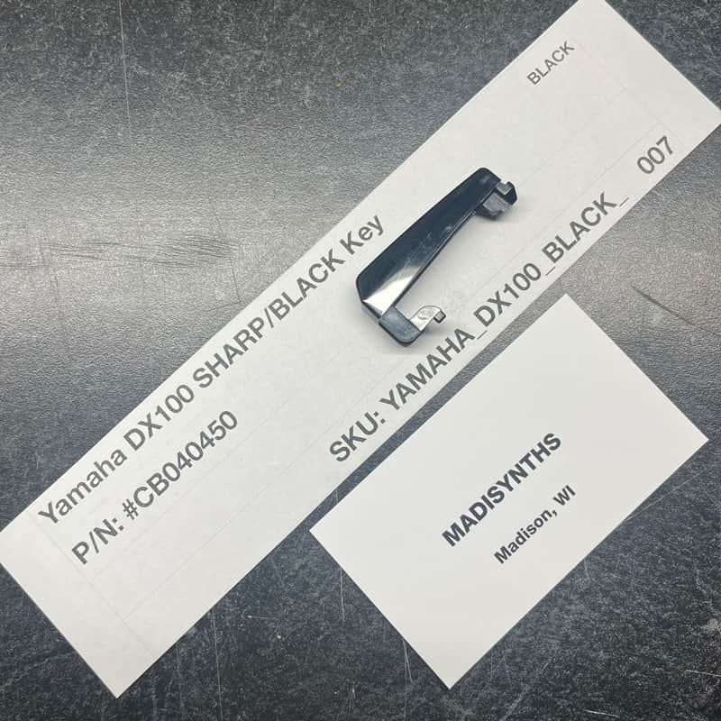 ORIGINAL Yamaha Replacement SHARP/BLACK Key (CB040450) for DX100, CS01 image 1
