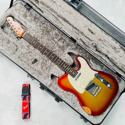 Fender Mod Shop Telecaster Rosewood Fingerboard Aged 2020 - Sunset Metallic image 17