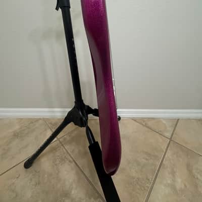 Partscaster Thinline S-Style - Purple Sparkle w/ Fender Cory Wong Loaded Pickguard (Semi-Hollow Fender Strat) image 9