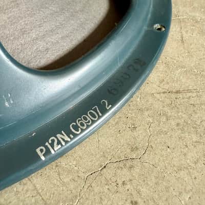 Jensen P12-N 12” 8 ohm Alnico guitar speaker 1962 teal Green original vintage USA fender P-12N image 3