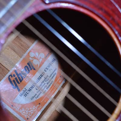 Gibson Hummingbird Custom Vintage 1970 Cherry Sunburst w Deluxe Hardshell Case & FAST Same Day Shipping image 9
