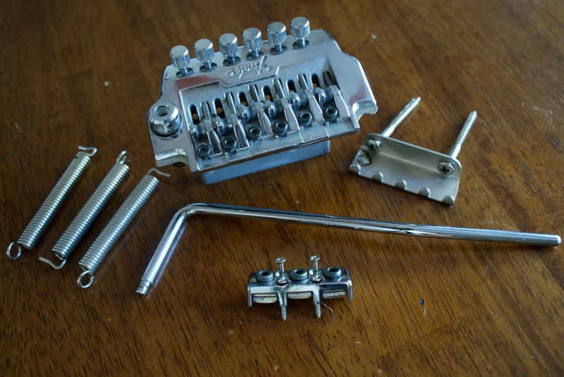Fender System One Tremelo System 1984-87 Chrome (Solid) image 1