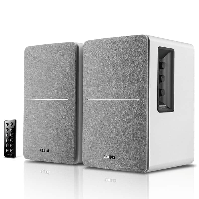 Edifier R1280DB Powered Bluetooth Bookshelf Speakers - Optical Input - White image 1