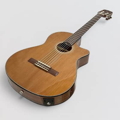 Fender CN-140SCE Thinline Concert Nylon String Acoustic Guitar w/ Case - Natural image 11