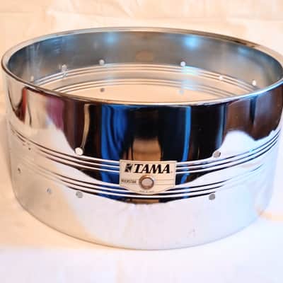 TAMA VINTAGE ROCKSTAR SNARE DRUM SHELL 14/6.5 8 LUGS 80's/90's - COS - FREE SHIP TO C-USA! image 6