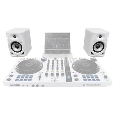 Pioneer DJ DM-50D-W/CMXEG White Studio Monitor Speakers w Stands image 6
