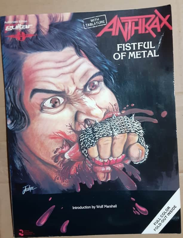 Anthrax - Fistful of Metal - Guitar Tab Book Tablature Sheet Music Songbook image 1