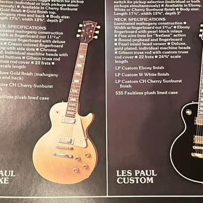 Gibson Damaged Dealer catalog colored cover version 1975 image 13