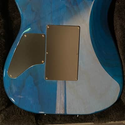 2013 Schecter USA Custom Shop CET Black Ocean HSS image 5