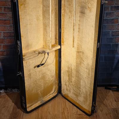 Vintage '60s/'70s Gibson Yellow Interior Rectangle Case for SG or Les Paul image 6