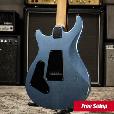 PRS SE CE 24 Solid Body Electric Guitar - Ice Blue Metallic with Gig Bag image 2