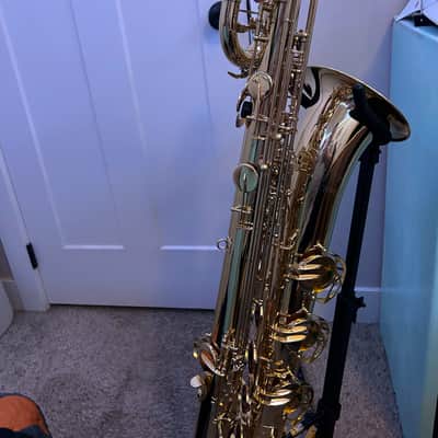 Mendini by Cecilio Semi-Pro Baritone Saxophone 2023 - Gold Lacquer image 19