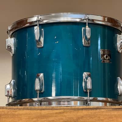 1980's Tama 14" Superstar Aquamarine 10x14 Rack Tom image 9
