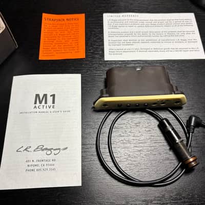 LR Baggs M1A Active Soundhole Pickup with Volume Control 2020s - White image 5