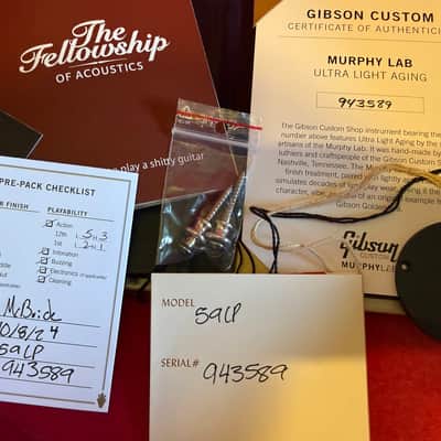 Gibson Custom Shop '59 Les Paul Standard Reissue Murphy Lab Ultra Light Aged 2024 Factory Burst image 18
