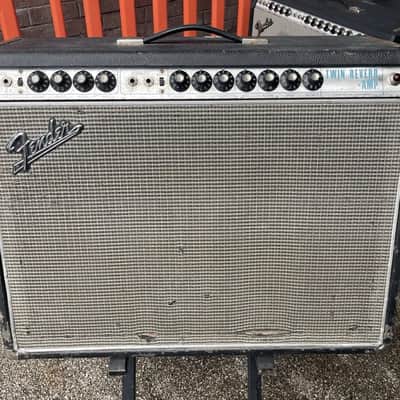 1968 Fender Twin Reverb AB763 Silverface Drip Edge – Ex Now Hire Birmingham Touring Backline – DWJ Serviced image 2