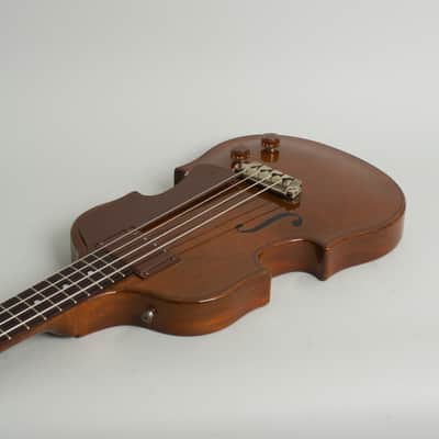 Gibson  EB-1 Electric Bass Guitar (1954), ser. #4-0216, original brown hard shell case. image 7