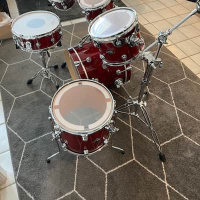 DW Performance Series 6 PC. Drum Kit w/ Hardware 2016 - Present - Cherry Stain Lacquer image 4
